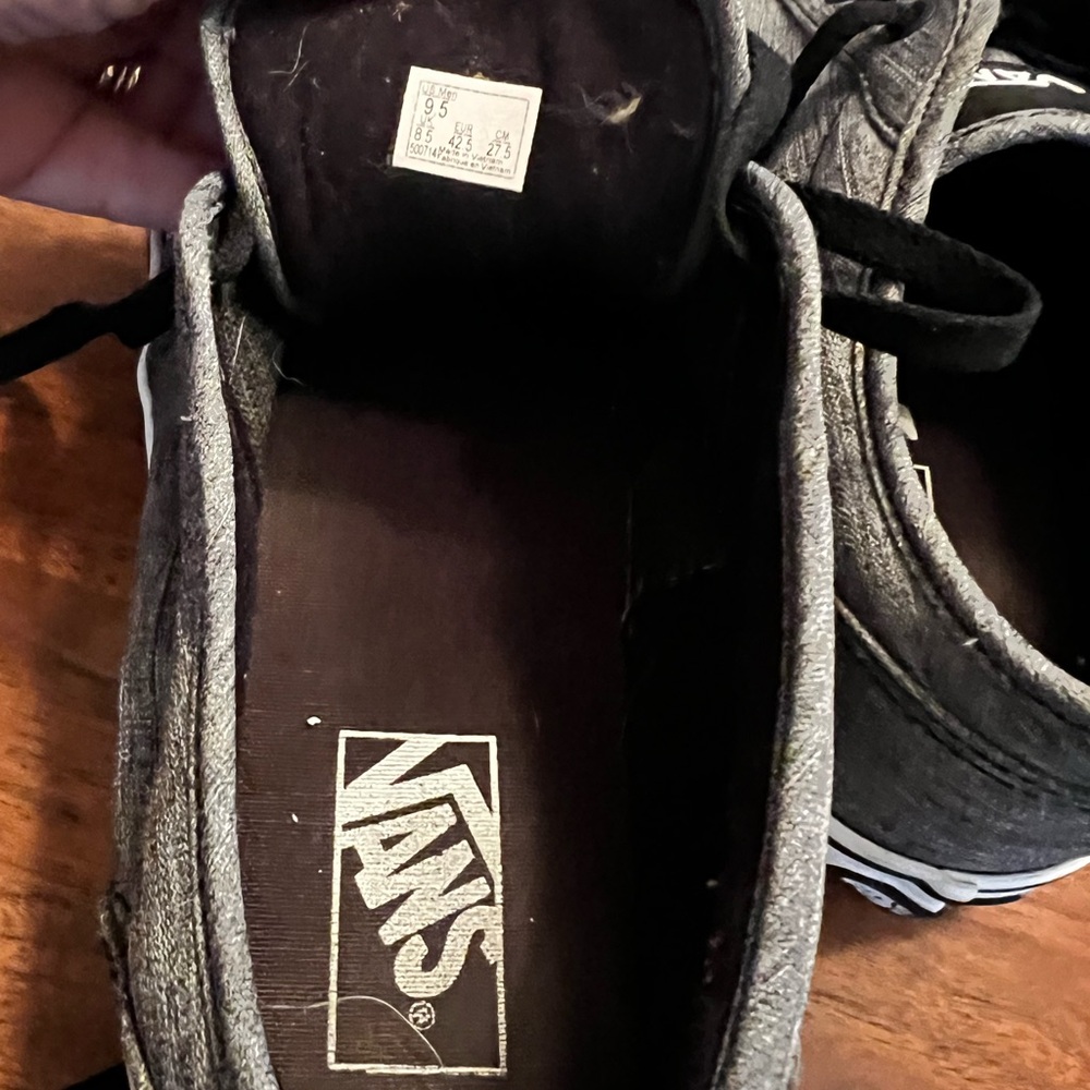 Size 9.5 - VANS Old Skool Off The Wall Skateboarding lace up grey - Picture 7 of 9